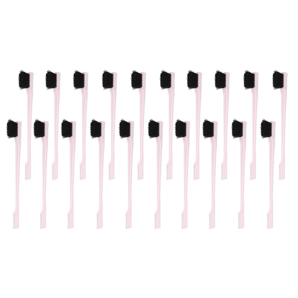 Unisex 20Pcs Eyebrow Brush Comb Set With Abs Handles & Nylon Heads
