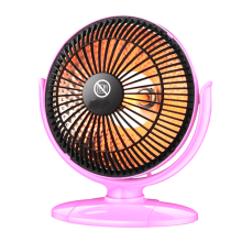 Ventilatore da scrivania inclinabile regolabile con flusso d'aria mirato, ventilatore silenzioso con controlli manuali a 2 velocità per il