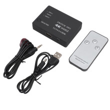 3-in-1-Ausgang 4K 60Hz HDMI-Switch 3-Wege 2.0 für PC, TV, Konsole