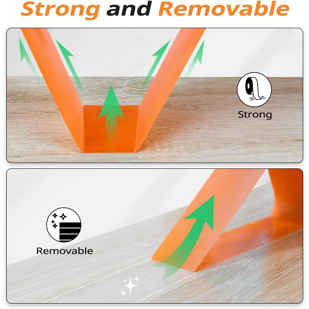 Highly Conformable Court Tape, Designed For Indoor Use On Sensitive Surfaces, Ensures Easy Application And Visual Safety In Schools And Health Clubs 9128293415002