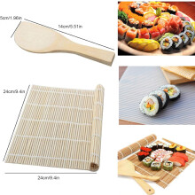 Chef Grade Bamboo Sushi Rolling Mat, Premium Sushi Rolling Kit With Natural Bamboo For Easy Sushi Production, Ideal For Home Use And As A Great