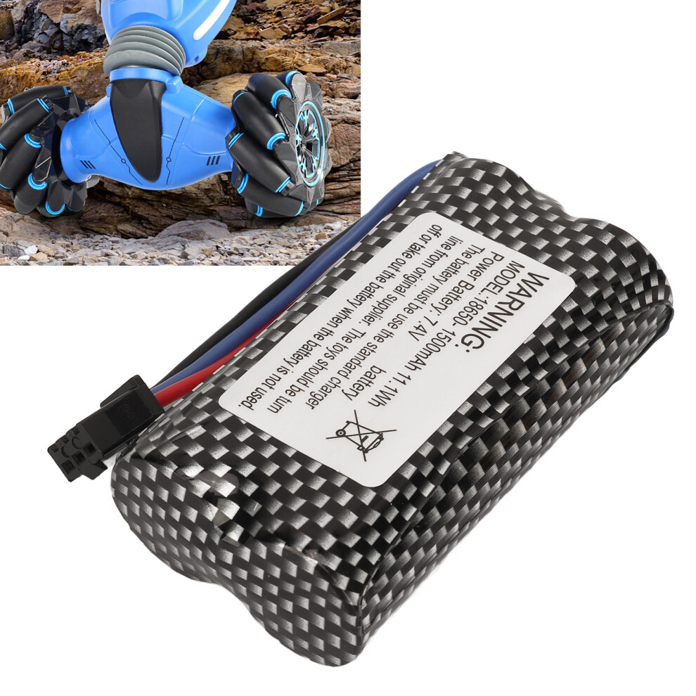 RC Car LiPo Battery 7.4V 1500mAh with SM 3P Plug - Long Lasting