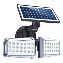 Bewegingssensor, zonne-energie schijnwerper, 42 LED-lampjes voor heldere verlichting, detectiehoek van 120 graden