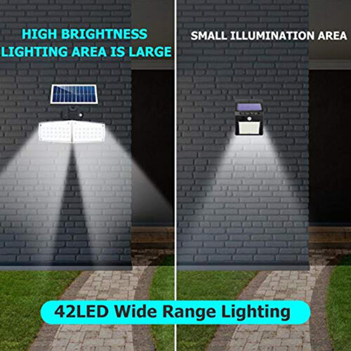 Luci solari da esterno a risparmio energetico, luci da esterno con interruttore automatico e telecomando per garage e giardino.