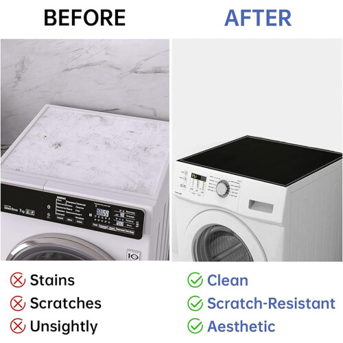 Washer Dryer  Protector 40x60cm Silicone Mat Absorbent QuickDry AntiSlip Pink Flower Pattern 1