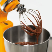 Korkealaatuinen ruostumattomasta teräksestä valmistettu vispilä, 6-lankainen muotoilu, tehokas sekoitus KitchenAid-yleiskoneille,