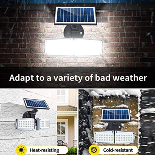 Luci solari da esterno a risparmio energetico, luci da esterno con interruttore automatico e telecomando per garage e giardino. 2