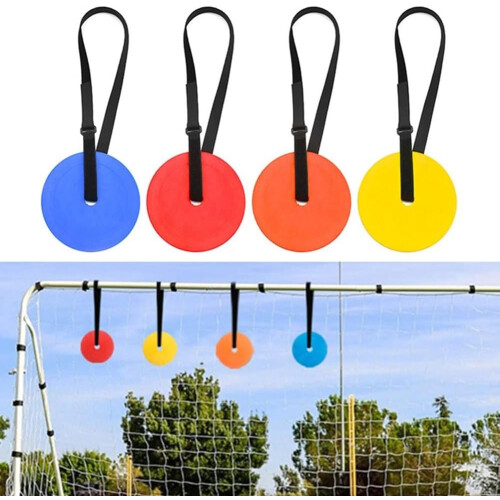 4pcs Football Training Target Plates Adjustable Disc Set for Skill Practice, Durable, Lightweight, Multi-Color 1