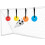 4pcs Football Training Target Plates Adjustable Disc Set for Skill Practice, Durable, Lightweight, Multi-Color 5