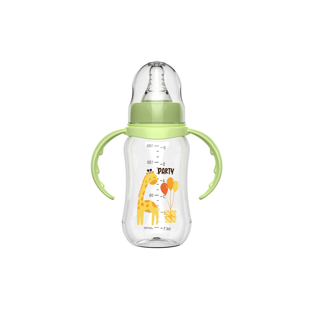 Anti-choking/flatulence/falling pp milk bottle with handle