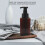 2 Pack Foaming Soap Dispenser 15Oz Refillable Foam Liquid Hand Soap Empty Plastic Pump Bottle Container - Brown 450Ml 2