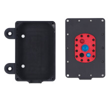 Scatola ricevente RC in alluminio 1/10, 64 g, nera