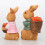 Statue de lapin de pâques avec panier de carottes,-lapine 7