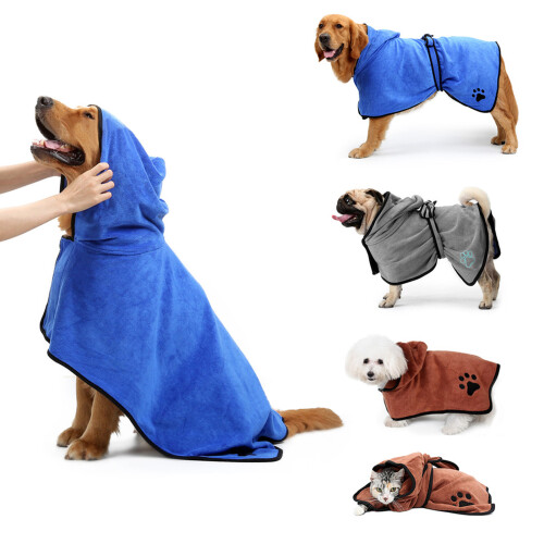 Serviette de bain Super absorbante pour animaux de-marron L 2