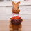 Statue de lapin de pâques avec panier de carottes,-lapine 6