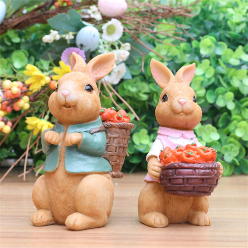 Figurine de lapin de pâques, Statue de table,-lapin mâle 2