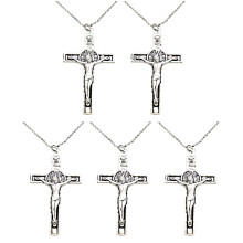 Heldere textuur, Christuskruis-bedelhangers-vintage zilver 3