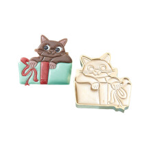 Lakzegel Stempel Messing 3D Dieren Katten Zegellak Stempel-A