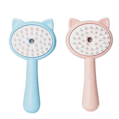 Huisdier Kam Haarborstel Ontharing Deshedding Tool-Blauw 2