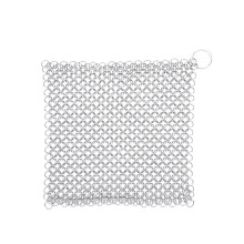 Pottenreiniger Scrubber Roestvrij staal Roest-7 inch vierkant