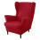 Sesselbezug mit Kissenbezug-Set, moderner Sofa- und-Rot 1
