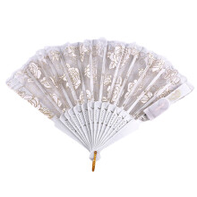 LED Rose Lace Flower Handhelds Light Up Fan Dance Show Kerk-1