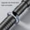 Adjustable Clothes Drying Rod Customizable Metal Shower-Gray 5