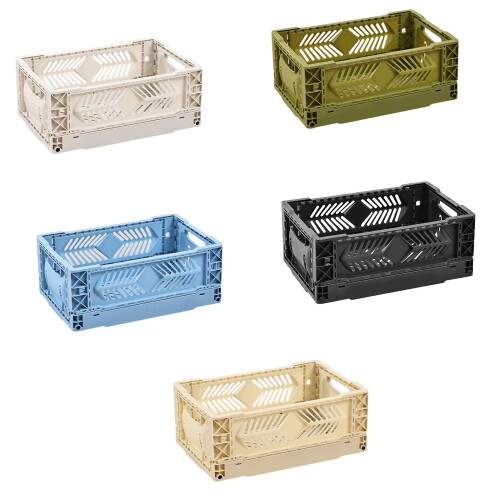 Functional Storage Basket Creative Foldable Storage Box-Blue 1
