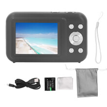 Digitale camera voor kinderen, verbeterde compacte FHD1080P point-and-shoot camera met 16x digitale zoom, flitser, webcamopname en elektronische
