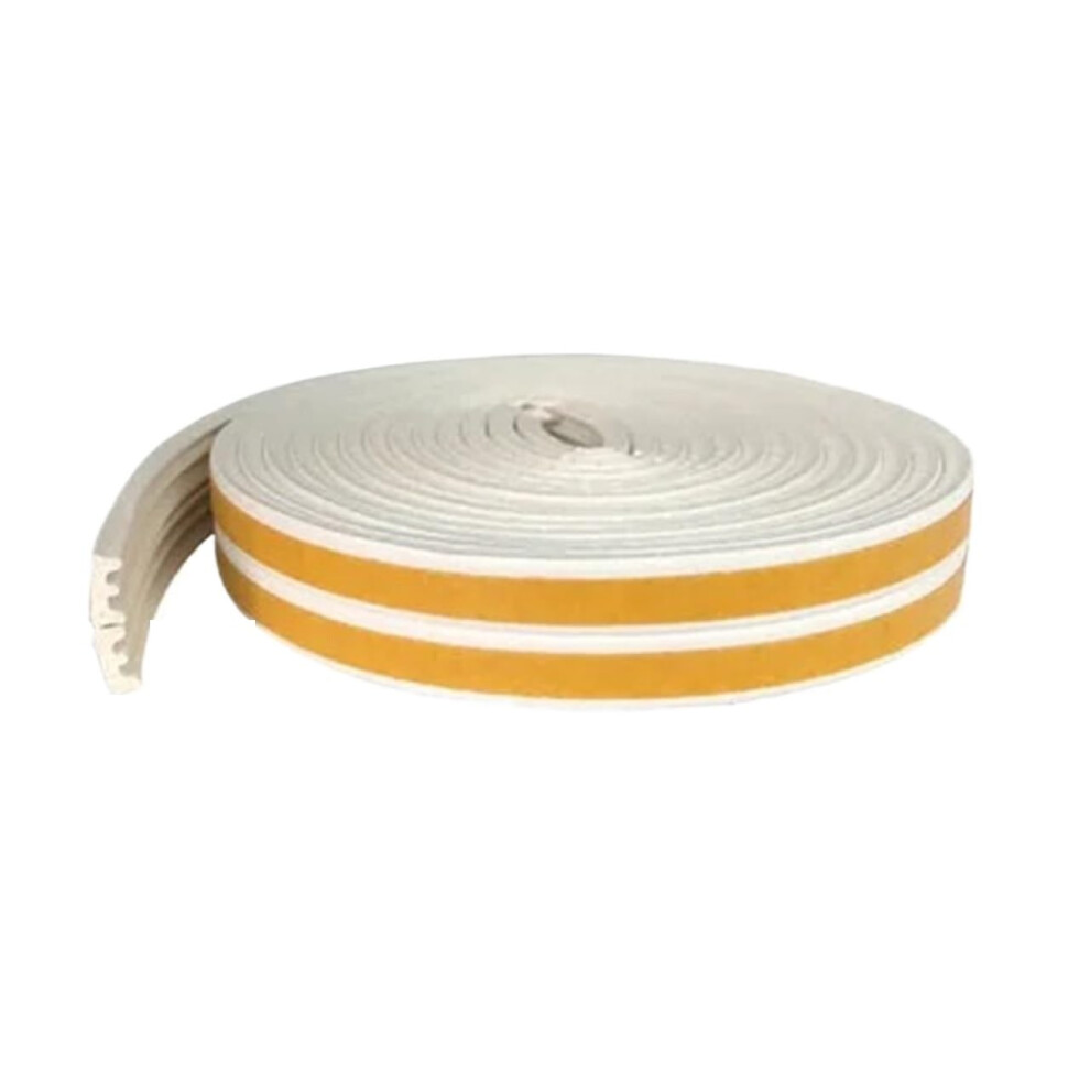Door Seal Strip 10M Black D Type Foam Weatherproof Window Seal Soundproof Selfadhesive 9189345103865
