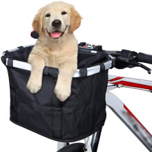 Dog bicycle basket, quickrelease, foldable, removable, versatile, 33x22x25cm