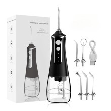 Cordless Water Flosser for Teeth Cleaning Rechargeable Portable Oral Irrigator L10 Black