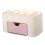 Multi-Functional Light Pink Plastic Desk Drawer Organizer 21x10x10cm 1