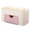 Multi-Functional Light Pink Plastic Desk Drawer Organizer 21x10x10cm 2