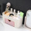 Multi-Functional Light Pink Plastic Desk Drawer Organizer 21x10x10cm 3