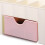 Multi-Functional Light Pink Plastic Desk Drawer Organizer 21x10x10cm 11