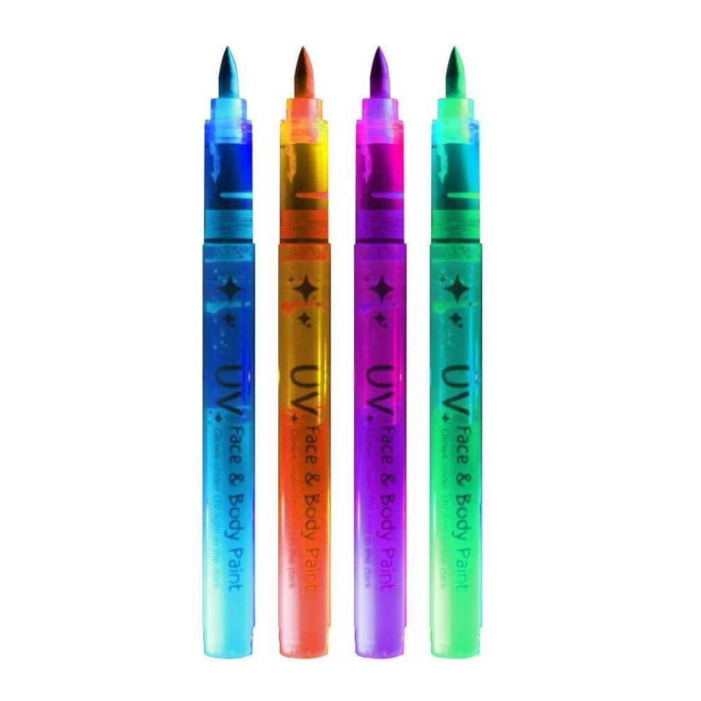 8 Colors Body Luminous Painted Fluorescent Marker Pen