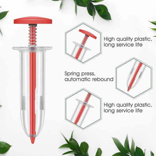 Handheld Seed Spreader with Adjustable Pressure for Precise Garden Planting and Pots 1