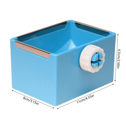 Small Animal Feeding Bowl Cage Hanging Feeder- Off white1 2