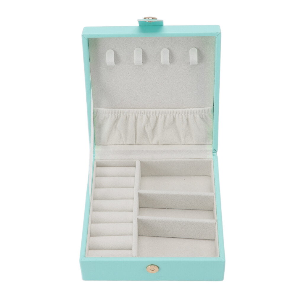 Removable Dividers Jewelry Organizer, Double Layer Jewelry Storage, Pu Leather Jewelry Box With Innovative Design 9009791876048