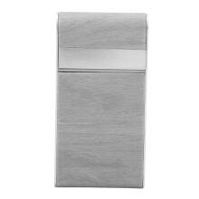 Stylish Magnetic Closure Cigarette Holder, Aluminium Alloy Cigarette Case for 20Pcs Cigars, Moisture Resistant Smoke Cover, Metal Case with Wood Grain