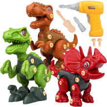 Era dos Dinossauros: Brinquedos de Construção STEM, Modelos de Dinossauros em Plástico ABS de Alta Qualidade com Juntas Flexíveis, Seguros e