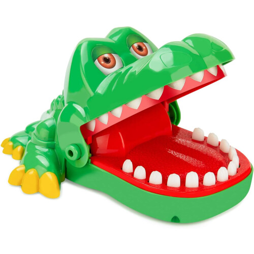 Συναρπαστικό παιχνίδι Crocodile Dentist, Press Your Luck Safe Plastic Travel Version για οικογενειακή 1