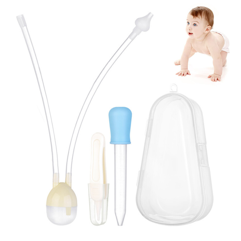 Baby Nasal Aspirator, Nasal Irrigator With Silicone Nasal Suction Tips, Adjustable Pressure For Safe, Effective Sinus Relief, Portable Nasal Syringe,