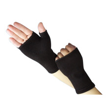 Unisex Wrist Thumb Sleeve Fingerless Wrist Hand Gloves Compression Gloves Sports Wrist Brace Black