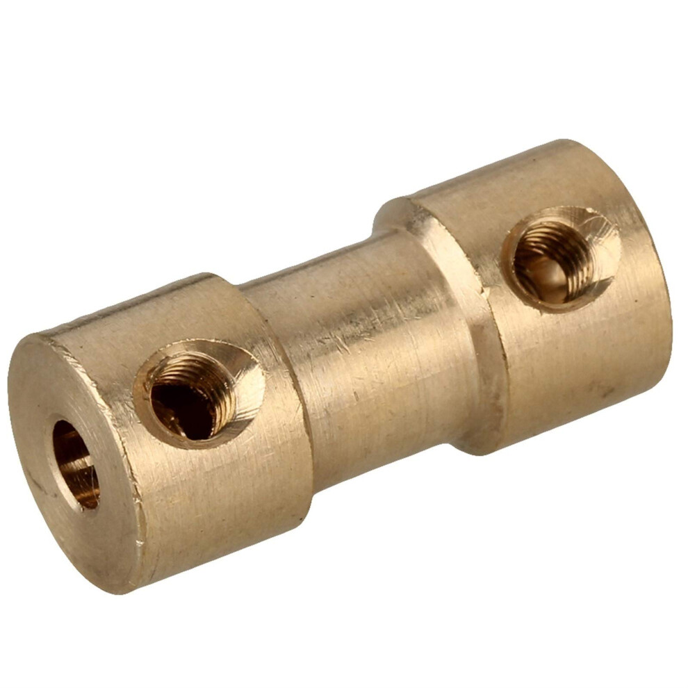 Rc Boat Coupler Brass Flexible Motor Shaft Connector 2Mm To 5Mm M3 Screw 20Mm Length 9189345104930