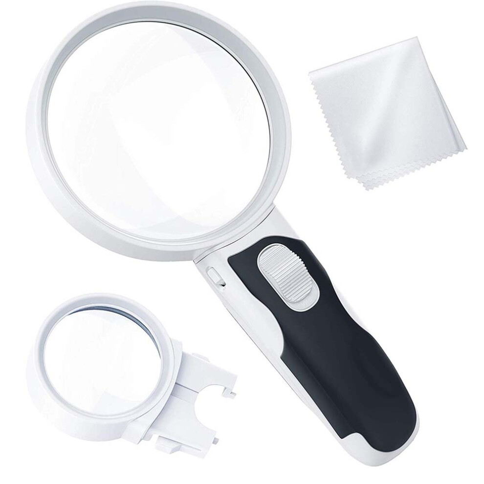 Light High Power Magnification Magnifying Glass With Energy Efficient Illumination For Professional And Personal Use (Innovative Lens System)