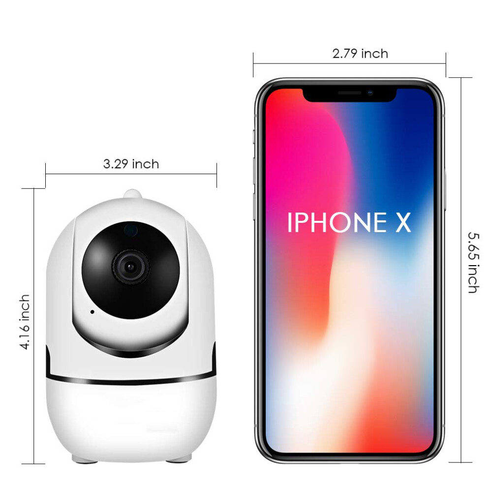 Wireless Indoor Camera, 360 Degree Security Camera With Super Night Vision For Household Surveillance 9405630115949