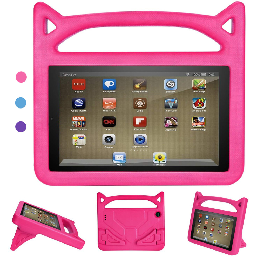 Protective Eva Foam Fire 7 Tablet Case, Heavy Duty Multipurpose Stand Case With Carrying Handle For Kids Shockproof Protective Screen Scratch 9048212533344