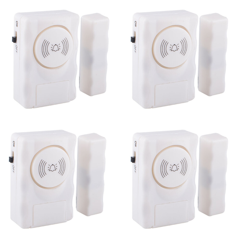 Multi-Purpose Security Devices, Adjustable Volume Magnetic Alarms For Comprehensive Protection (Pack Of 4) 9048212360575